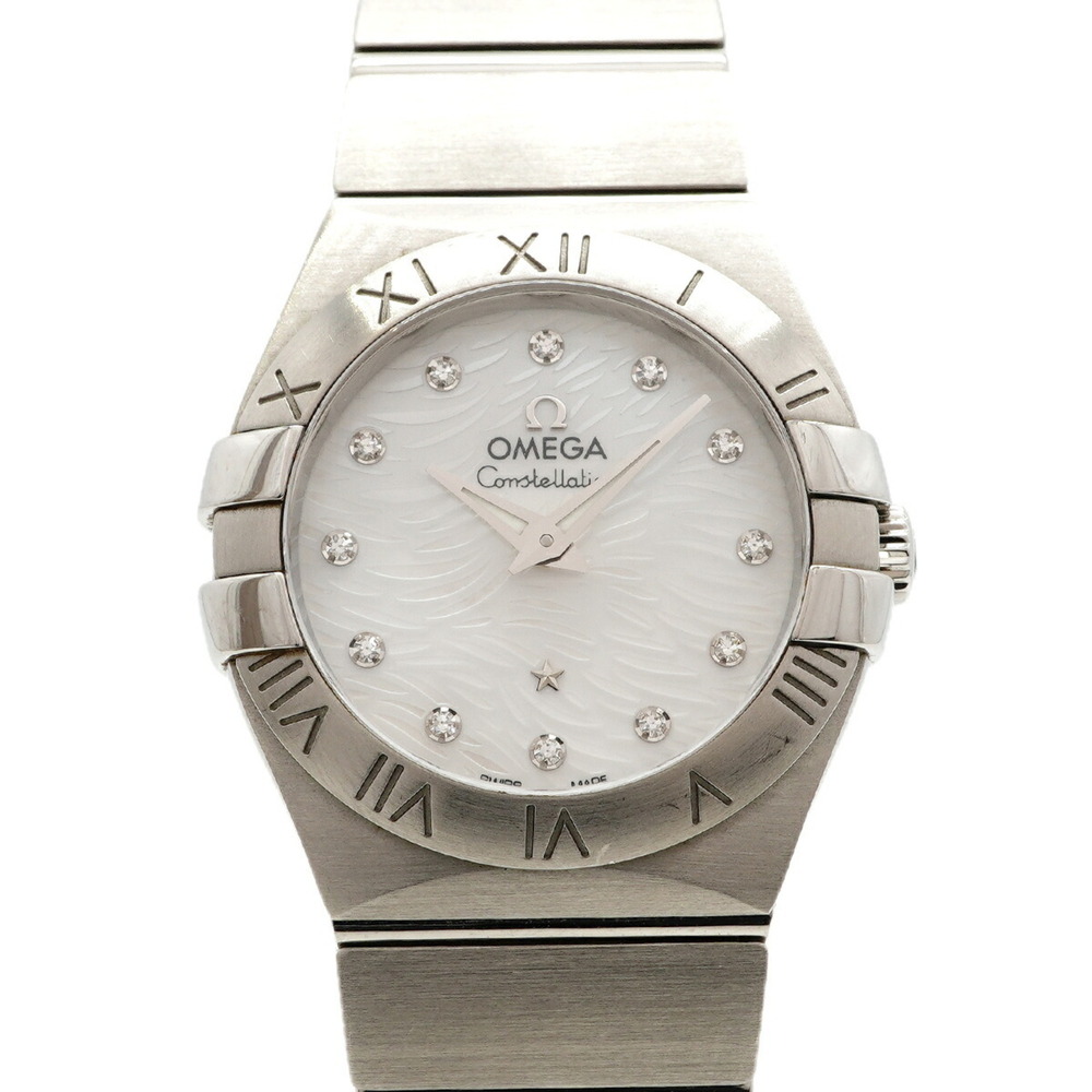 Omega Constellation Plume Diamond 123.10.27.60.55.004 White Dial Women's Watch